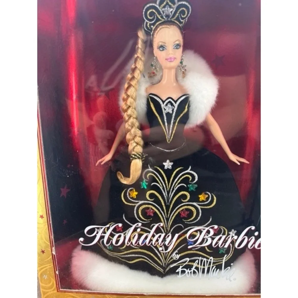 Vintage NEW Mattel 2006 Holiday Barbie Bob Mackie Black Gown Special Edition